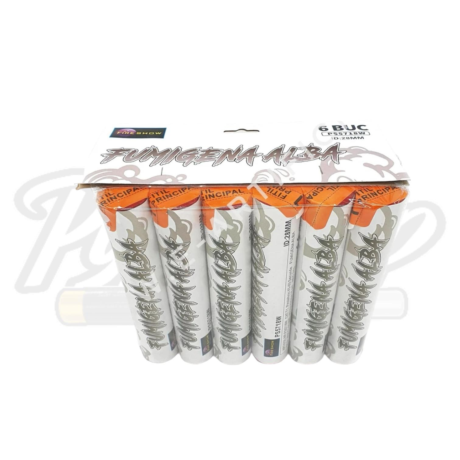 Set de fumigene colorate albe cu efect foarte intens - initiere prin fitil [2]