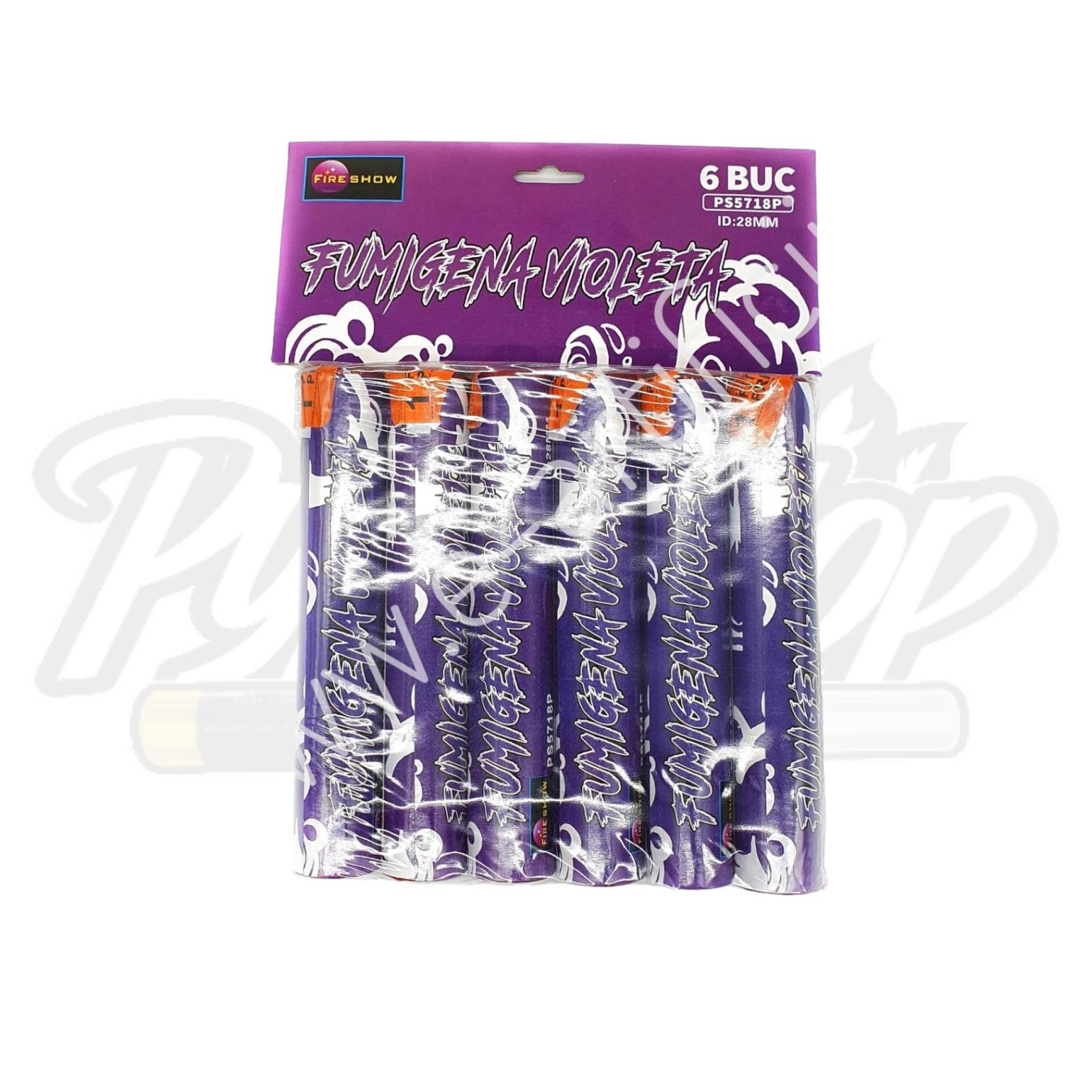 Set de fumigene colorate violet cu efect foarte intens - initiere prin fitil [1]