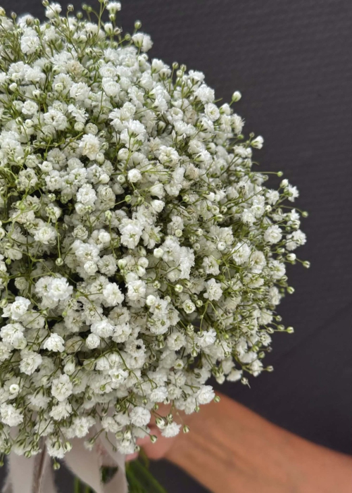 Buchet de mireasa din gypsophila alba [3]