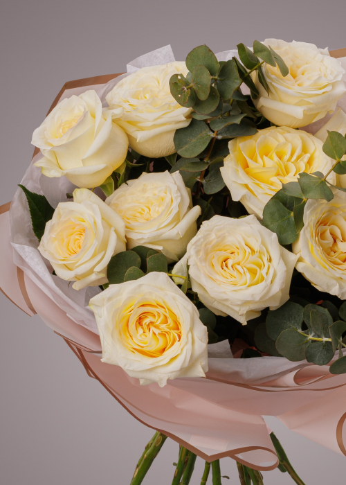 Buchet de trandafiri galbeni CANDLELIGHT parfumati [6]