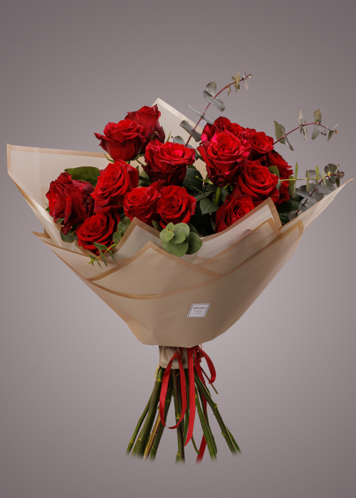Buchet de trandafiri rosii I love you [1]