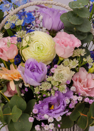 Aranjament floral colorat cu ranunculus si gura leului [1]