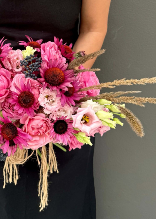 Buchet boem roz magenta romantic si delicat [2]