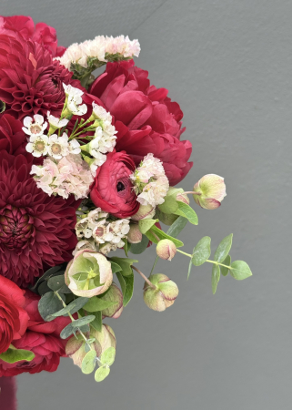 Buchet de mireasa / nasa rosu burgundy [4]