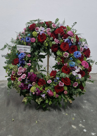 FUNERARE - Coroana funerara de mari dimensiuni