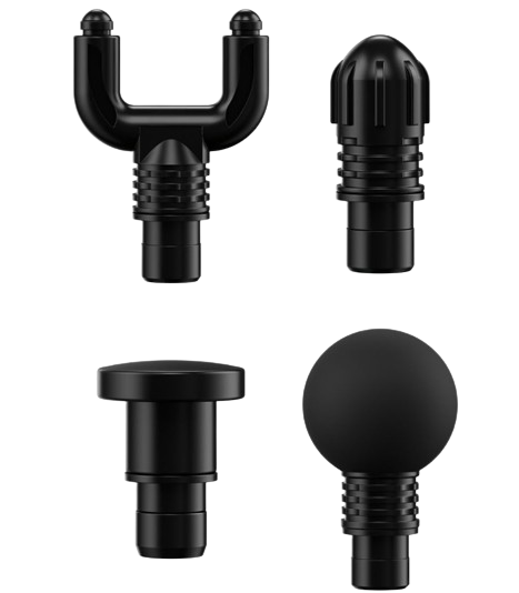 Aparat de masaj profesional tip pistol cu vibratii si 4 capete interschimbabile [2]
