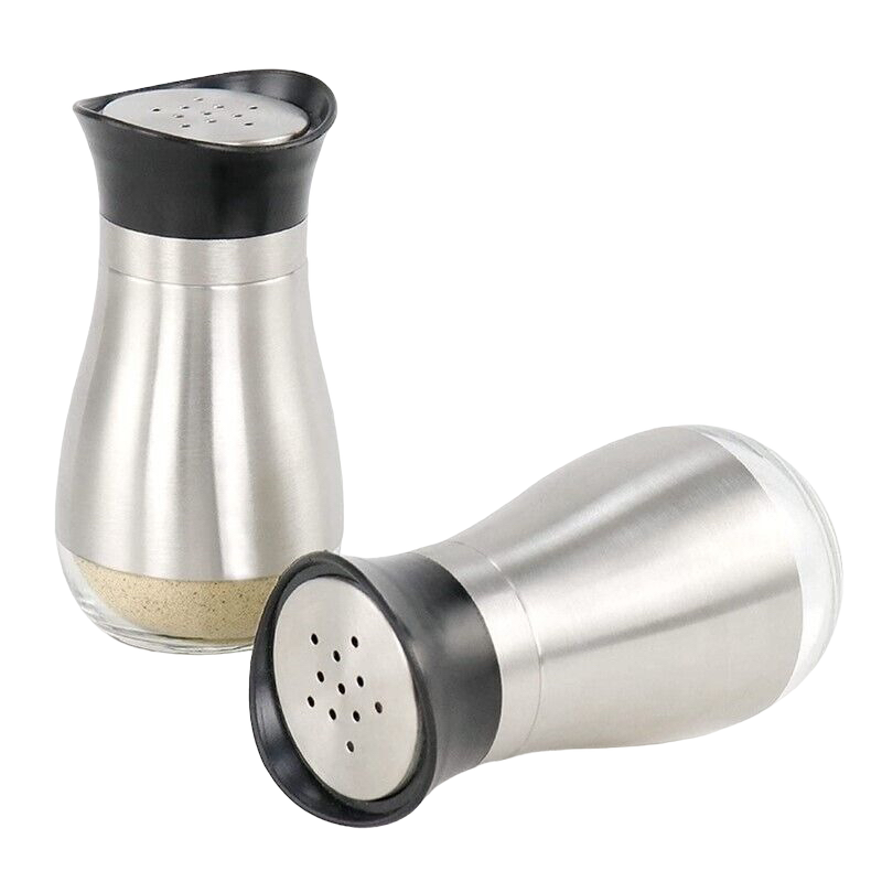 Recipient pentru condimente din inox si sticla [2]