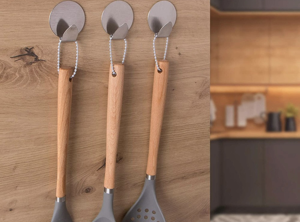Set 4 agataori autoadezive din inox [6]