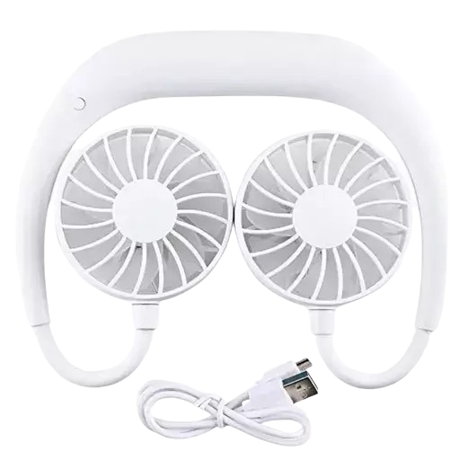 Ventilator portabil pentru gat cu led si incarcare usb [2]