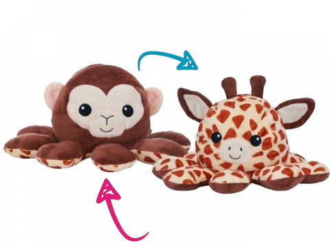 Jucarie de plus reversibila maimuta – girafa 30cm [1]