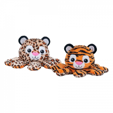 Diverse - Jucarie de plus reversibila tigru – jaguar 30 cm