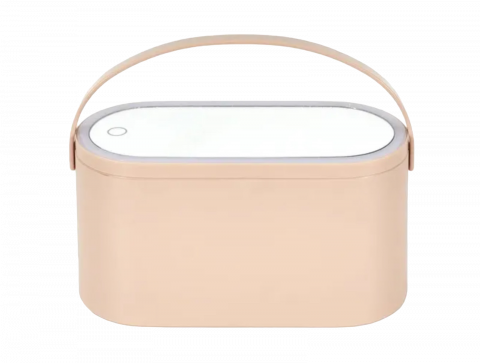 Îngrijire personală - Oglinda iluminata led si cutie portabila pentru cosmetice