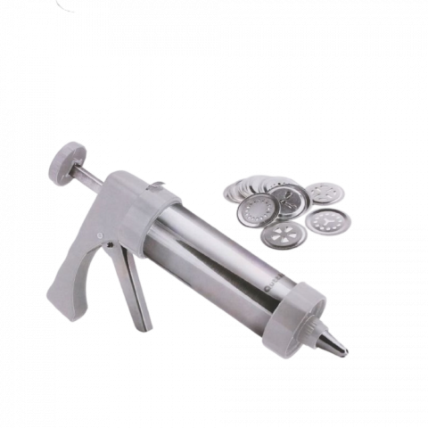 Accesorii bucătărie - Aparat tip pistol pentru biscuiti si ornare 21 accesorii inox
