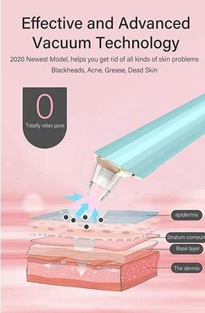 Aspirator vacuum facial pentru curatarea tenului cu 4 capete si incarcare usb [3]