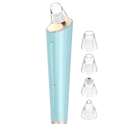 Îngrijire personală - Aspirator vacuum facial pentru curatarea tenului cu 4 capete si incarcare usb