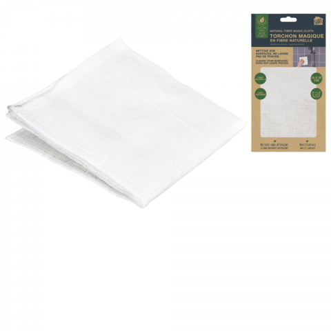 Carpa universala alba din fibra naturala pentru curatenie 30 x 30 cm [3]