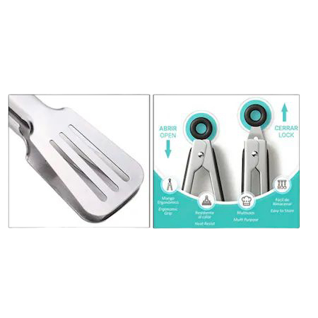 Cleste din inox pentru bucatarie si gratar [3]
