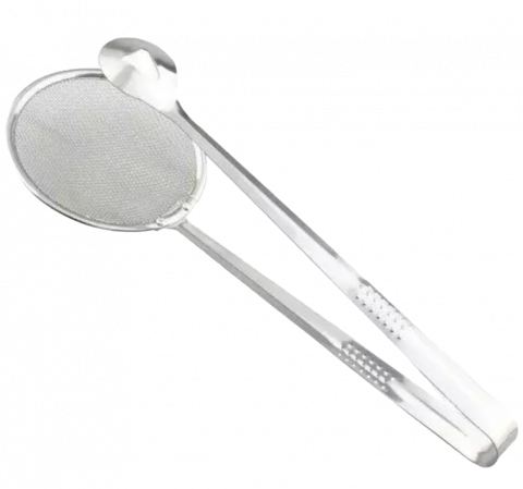 Accesorii bucătărie - Cleste multifunctional cu paleta pentru strecurare