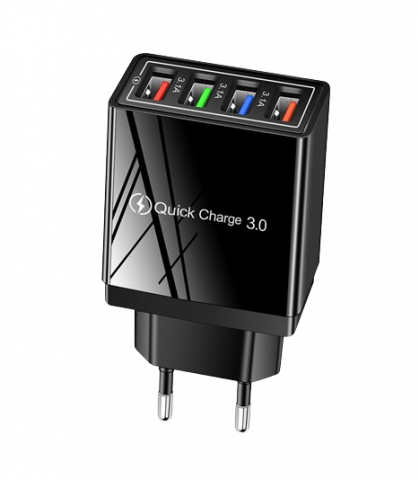 Electronice și led - Incarcator fast charge USB 3.0 cu 4 porturi de incarcare