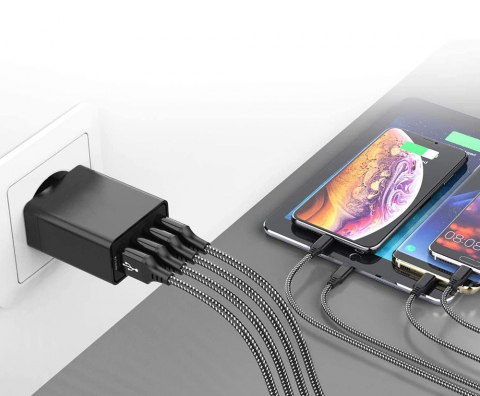 Incarcator fast charge USB 3.0 cu 4 porturi de incarcare [3]