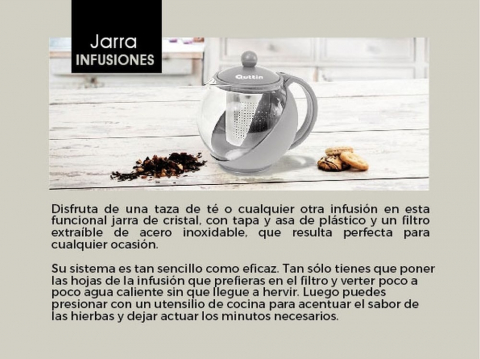 Infuzor pentru ceai din sticla cu filtru din inox, 750 ml [4]