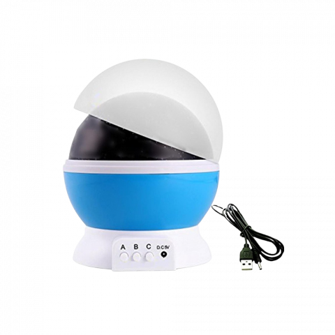 Lampa de veghe cu proiector de stele, rotatie 360°, cu alimentare usb sau pe baterii [1]