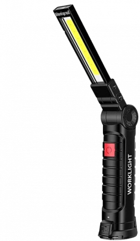 Electronice și led - Lanterna LED pliabila, 5 moduri de iluminare, cu magnet, incarcare USB si rotatie 360°