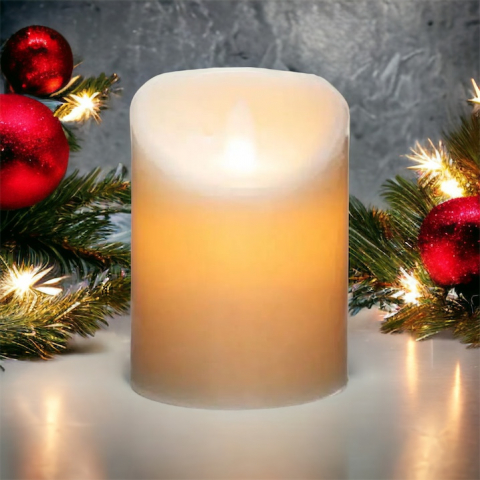 Lumanare decorativa led pe baterii, inaltime 10 cm [4]