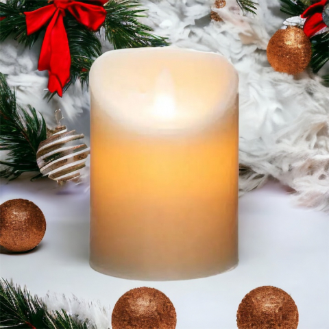 Lumanare decorativa led pe baterii, inaltime 10 cm [3]