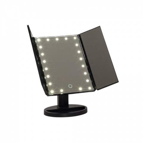 Îngrijire personală - Oglinda cosmetica led cu deschidere laterala si zoom x2, x3 cu alimentare pe baterii sau cablu usb