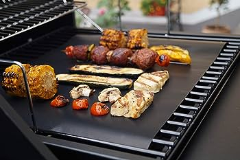 Set 3 folii antiaderente din teflon reutilizabile pentru cuptor, plita sau gratar [2]