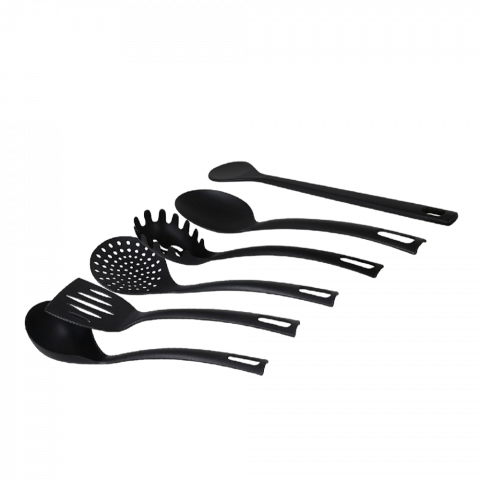 Accesorii bucătărie - Set 6 ustensile de bucatarie din nylon rezistent la caldura