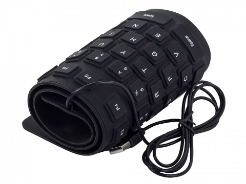 Tastatura flexibila silentioasa din silicon cu mufa USB [2]