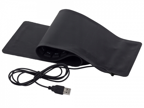 Tastatura flexibila silentioasa din silicon cu mufa USB [4]