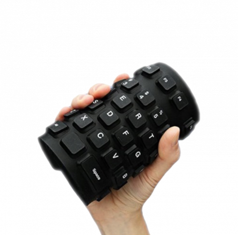 Tastatura flexibila silentioasa din silicon cu mufa USB [3]