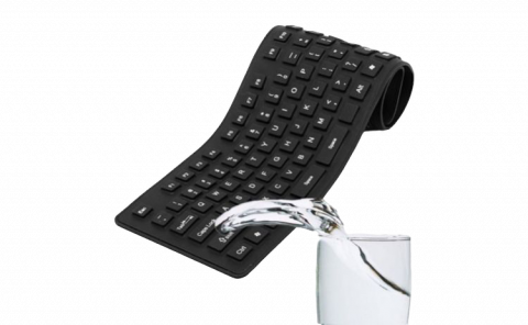 Tastatura flexibila silentioasa din silicon pentru calculator [4]