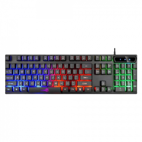 Electronice și led - Tastatura gaming cu iluminare LED si cablu USB