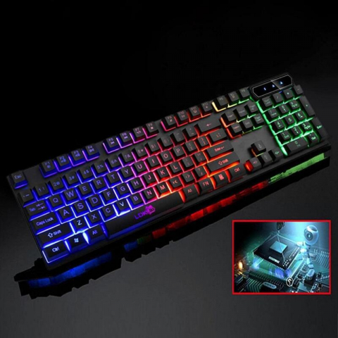 Tastatura gaming cu iluminare LED si cablu USB [3]