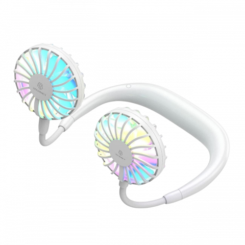 Electronice și led - Ventilator portabil pentru gat cu led si incarcare usb