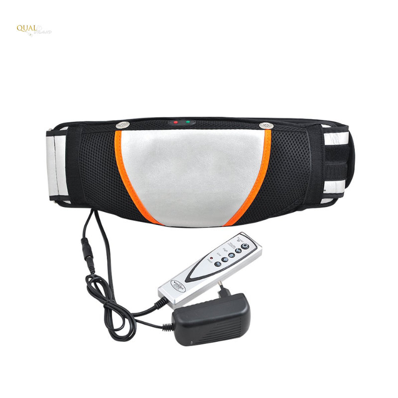 Centura Fitness QUAL BRAND® FitBody, cu Vibratii, Functie de Incalzire, 4 Trepte de Intensitate, 2 Moduri, Pentru Slabit si Tonifiere Precisa, Pentru talie pana la 140 cm, Negru [4]