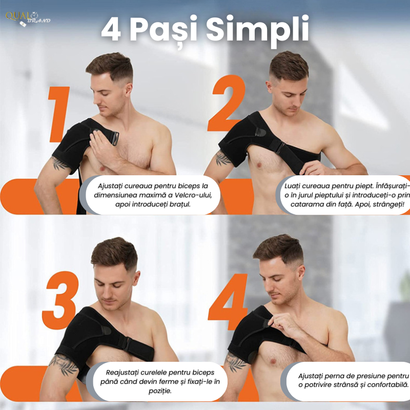 Orteza Umar, Presiune Reglabila, Suport eficient, Anti-Dureri, Material Rezistent, Sustinere articulatie, Neagra [2]