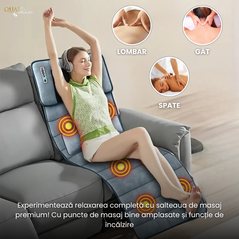 Saltea Masaj Shiatsu QUAL BRAND® – Relaxare, Încălzire și Terapie pentru Spate [2]