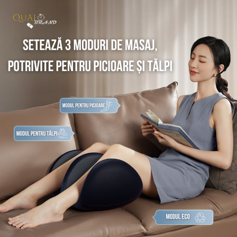Aparat de Masaj Picioare Qual Brand®, 3 Moduri de Masaj [4]
