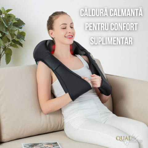 Aparat Masaj Cervical cu role mobile si lumina infrarosie [2]