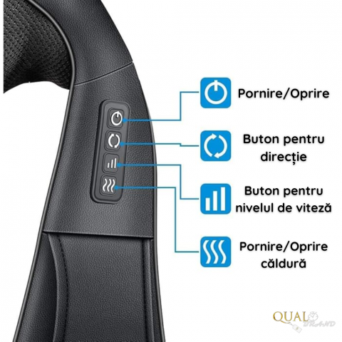 Aparat Masaj Cervical cu role mobile si lumina infrarosie [3]