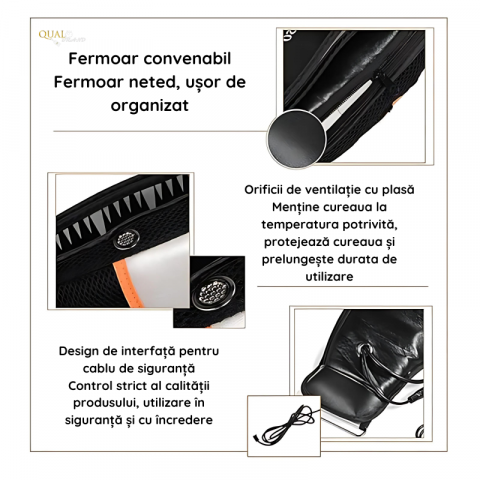 Centura Fitness QUAL BRAND® FitBody, cu Vibratii, Functie de Incalzire, 4 Trepte de Intensitate, 2 Moduri, Pentru Slabit si Tonifiere Precisa, Pentru talie pana la 140 cm, Negru [2]