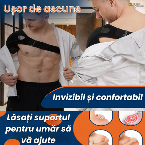 Orteza Umar, Presiune Reglabila, Suport eficient, Anti-Dureri, Material Rezistent, Sustinere articulatie, Neagra [5]