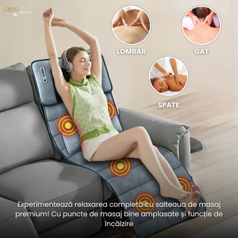 Saltea Masaj Shiatsu QUAL BRAND® – Relaxare, Încălzire și Terapie pentru Spate [1]
