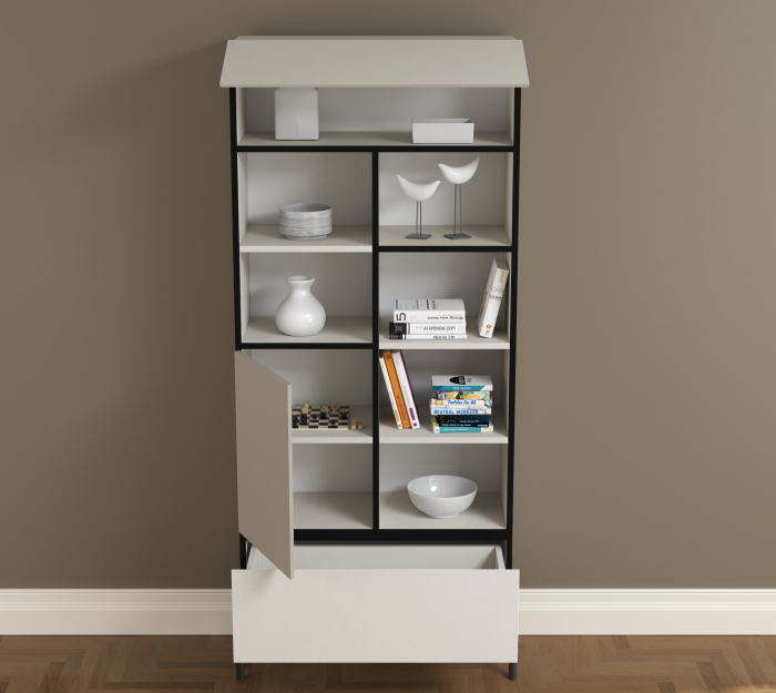 Biblioteca Puzzle  - 190x80x37 cm [4]