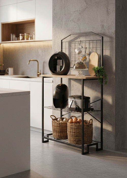 raft bucatarie metalic [7]